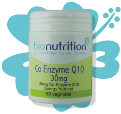 Bio Nutrition : Antioxidant & Immune Boost : Co Enzyme Q10 30mg (tablets)
