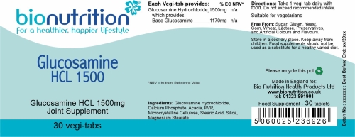 Glucosamine HCL 1500mg